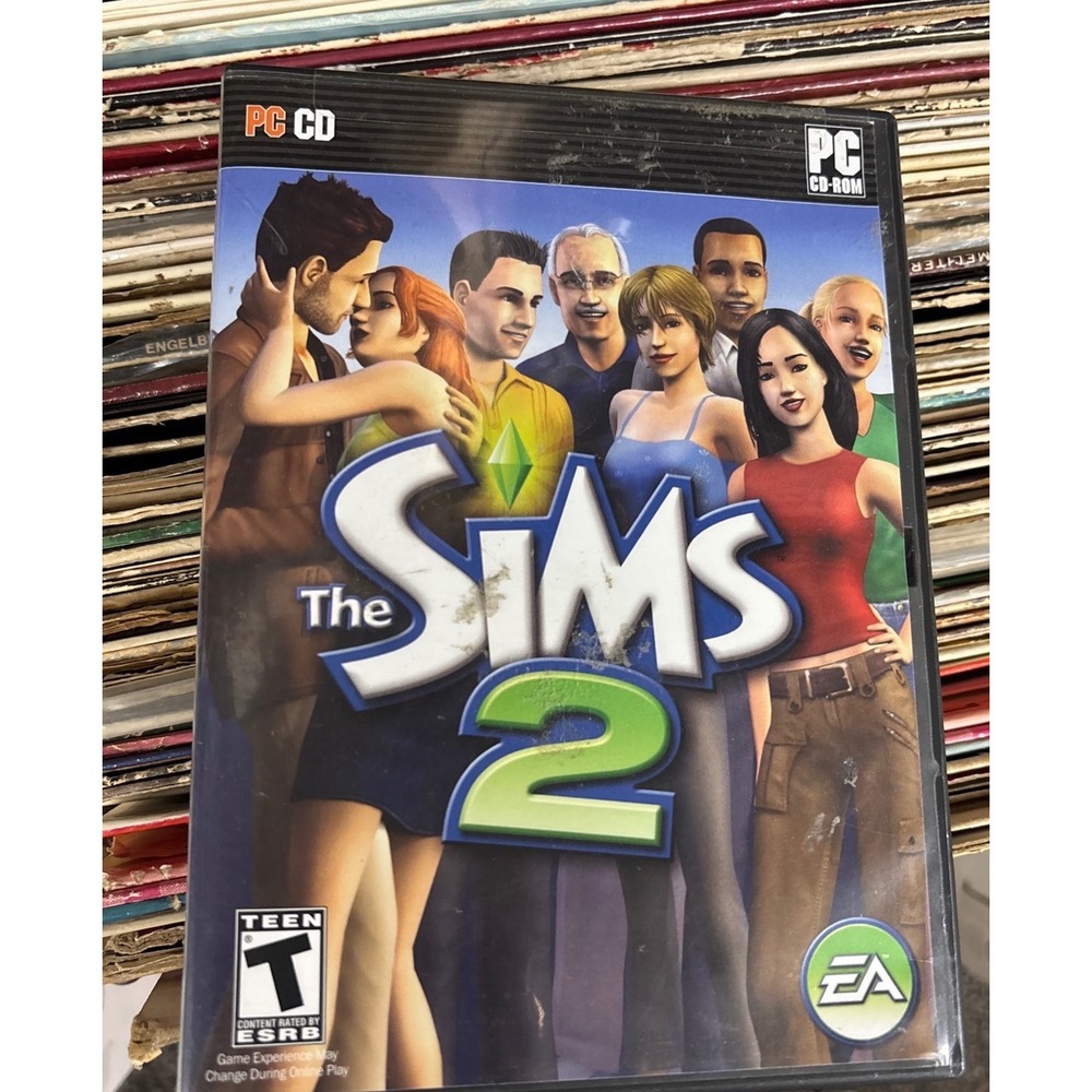 The Sims 2 PC CD-ROM EA Games Life Simulation Video Game Retro 2004